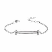 Armband Marcello Pane Dame Letters in Silber Zirconia BRYL 003 B - BRYL 003 B